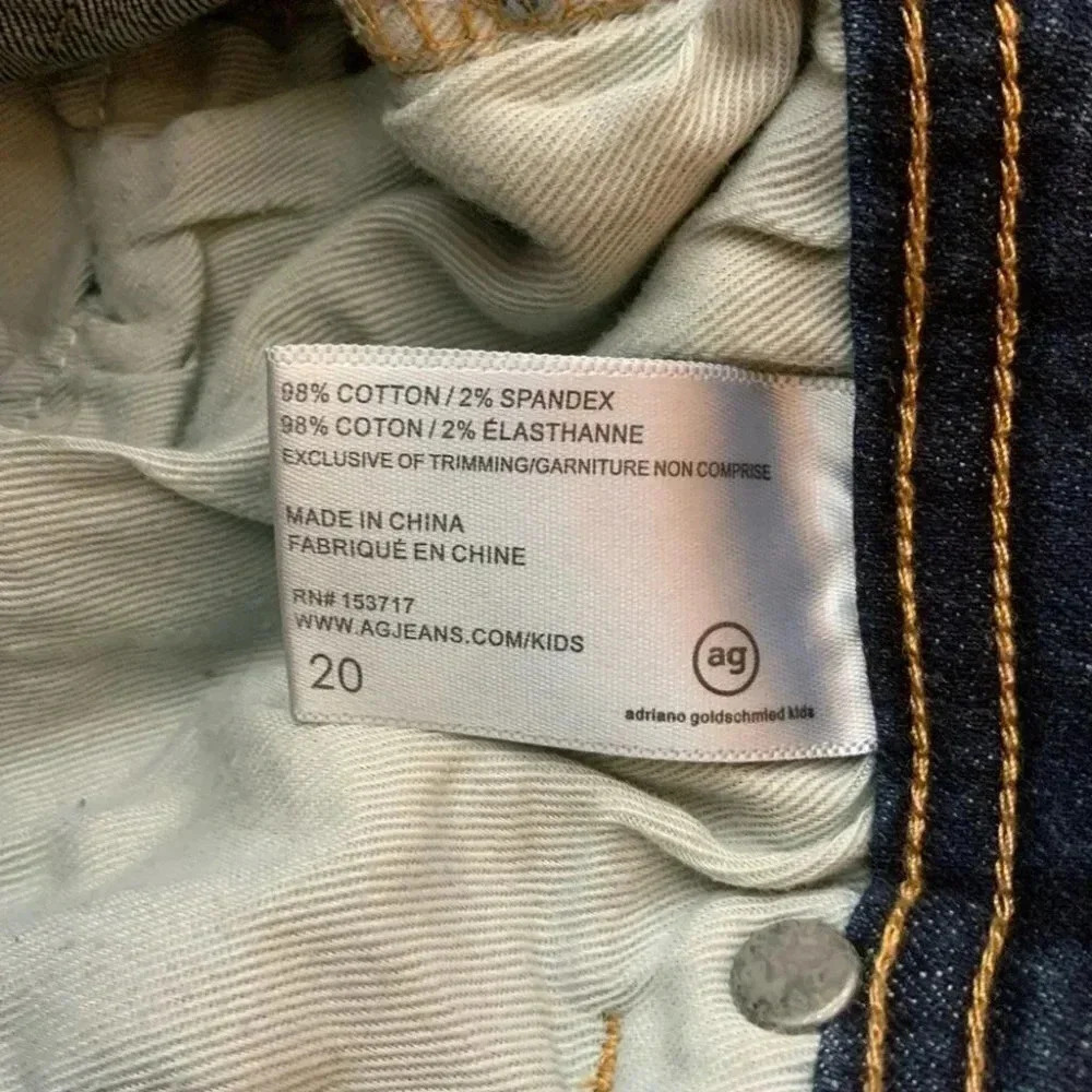 AG Adriano Goldschmied Kids Kingston Skinny Jeans Blue 20 - Picture 9 of 11